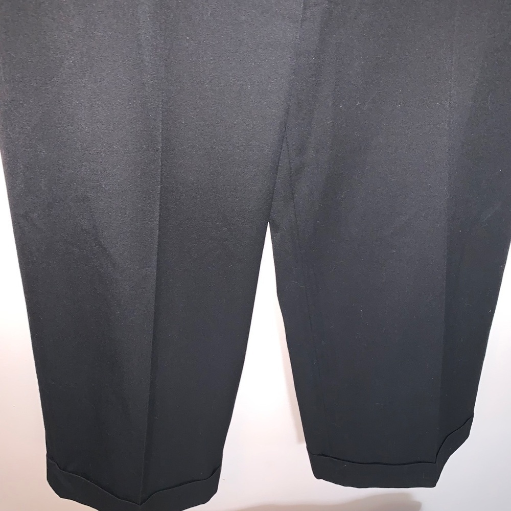Kate Spade Black Cropped Wide Leg Trousers 8 - Picture 6 of 7